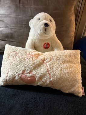Coca-Cola Cream and Black Polar Bear Plush